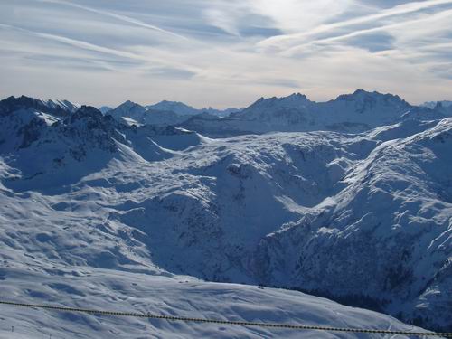 The view down to Hautleluce